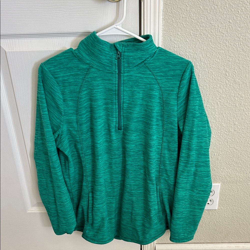 St John’s Bay Green Space Dye Quarter Fleece Zip Pullover